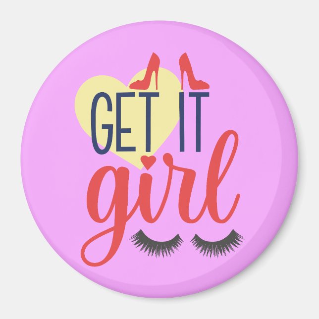 Imán ¡Vamos, chica! Empoderamiento femenino (Frente)