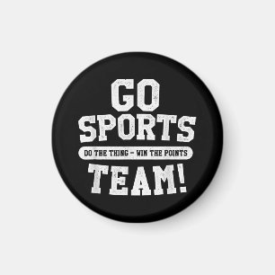 Imán ¡Vamos Equipo Deportivo! Deportes divertidos