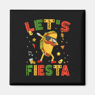 Imán Vamos Fiesta Tacos Danzando Cinco De Mayo Mexicano