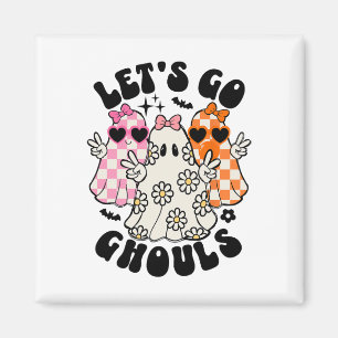 Imán Vamos Ghouls Halloween Fantasma Floral Spooky Seas