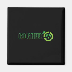 Imán Vamos Green Environmental Protection Nature Planet