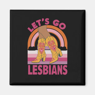 Imán Vamos lesbianas Mes del Orgullo LGBTQ Vaquera