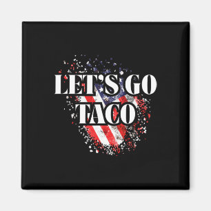 Imán Vamos Taco Estilo Político Rojo Blanco Azul Comerc