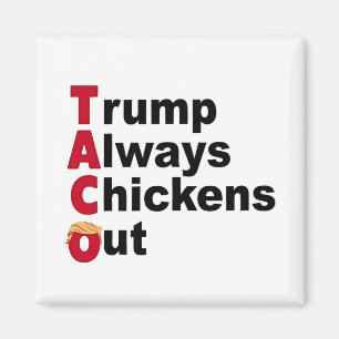 Imán Vamos TACO Trump siempre se ríe