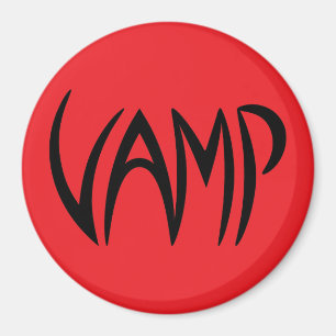 Imán Vamp Text (Red/Black) Version