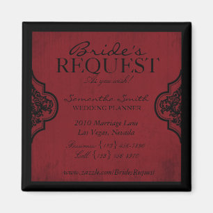 Imán Vampire Bride Business Magnet