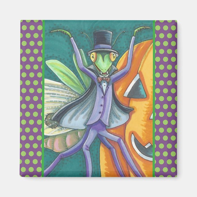 Imán VAMPIRE TRANSYLVANIA REZANDO MANTIS MAGNET Square (Frente)