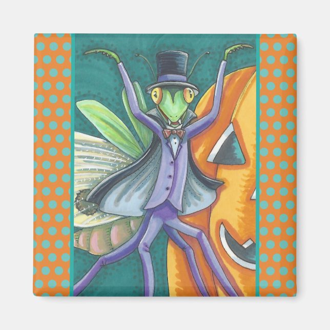 Imán VAMPIRE TRANSYLVANIA REZANDO MANTIS MAGNET Square (Frente)