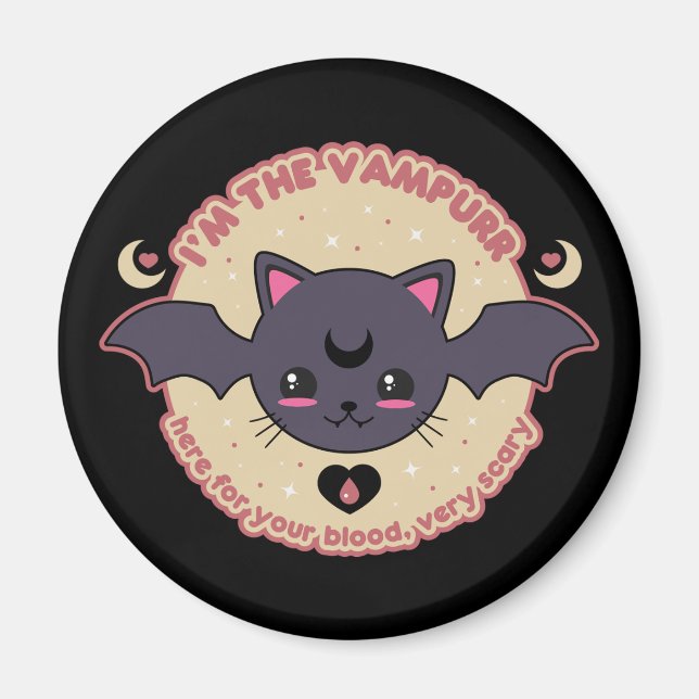 Imán Vampurr Creepy Cute Halloween (Frente)