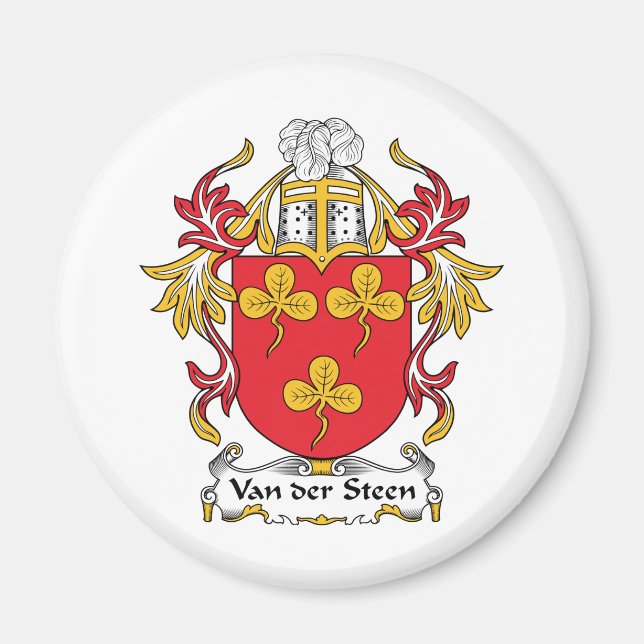 Imán Van der Steen Family Crest (Frente)