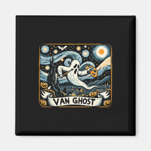 Imán Van Ghost Art Teacher Halloween 1