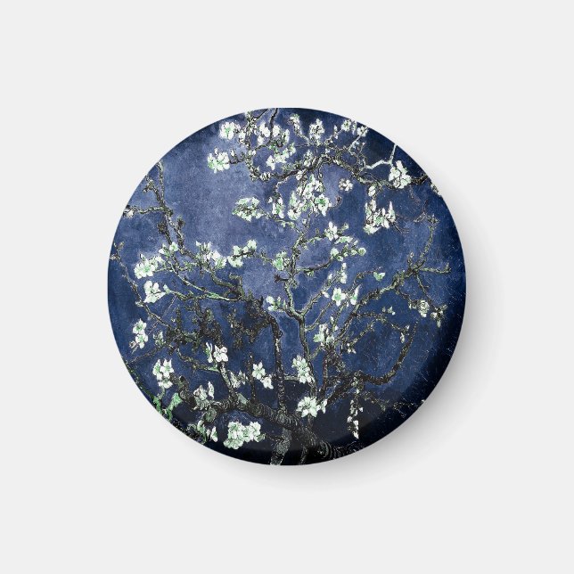 Imán Van Gogh Almond Blossoms Midnight Blue (Frente)