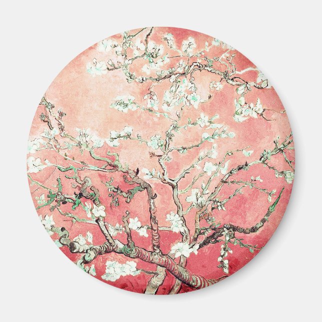 Imán Van Gogh Almond Blossoms Peach (Frente)