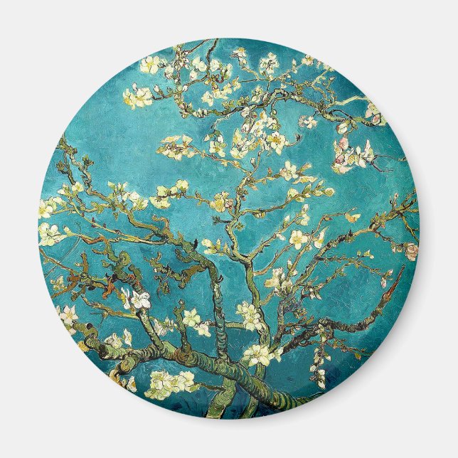 Imán Van Gogh Almond Florece Impresionismo Clásico (Frente)