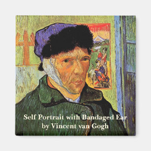 Imán Van Gogh; Autorretrato con la oreja vendada