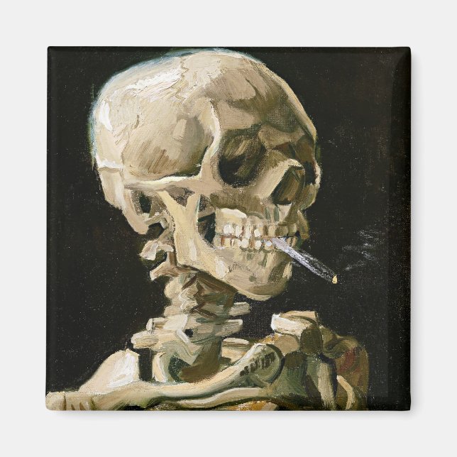 Imán Van Gogh - Cabeza de un esqueleto (Frente)