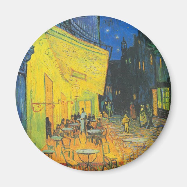 Imán Van Gogh Cafe Terrace French Street Scene (Frente)