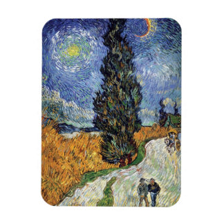 Imán Van Gogh - Camino con cipreses