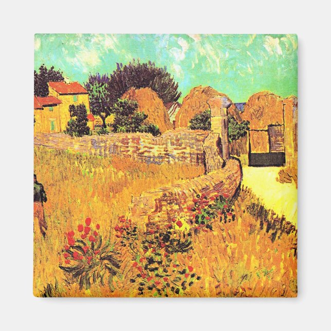 Imán Van Gogh - Casa de campo en Provenza (Frente)