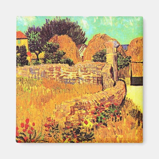 Imán Van Gogh - Casa de campo en Provenza (Frente)