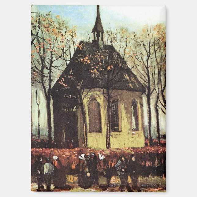 Imán Van Gogh - Congregación deja iglesia reformada (Anverso)