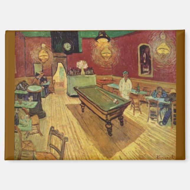 Imán Van Gogh, El Café de la Noche,  (Anverso)
