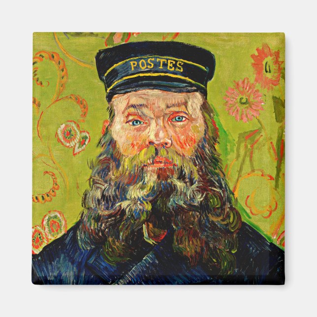 Imán Van Gogh - El Postman, pintura famosa, (Frente)
