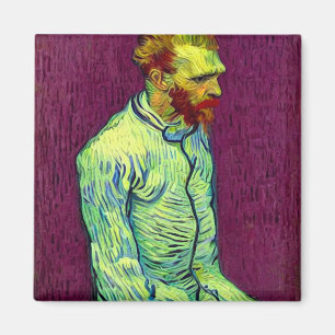 Imán Van Gogh en camisa de fuerza abierta - Rojo de vin