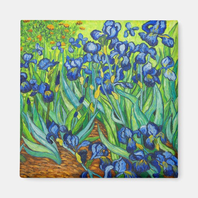 Imán Van Gogh Irises (Frente)
