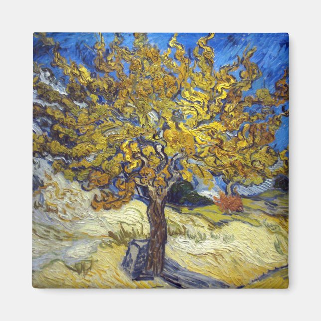 Imán Van Gogh Mulberry Tree Impresionsionist Art (Frente)