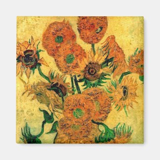 Imán Van Gogh - Naturaleza muerta jarrón con quince gir