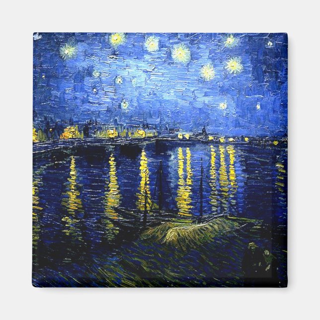 Imán Van Gogh - Noche estrellada sobre el Ródano 2020 (Frente)