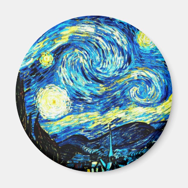 Imán Van Gogh - Noche Starry (Frente)