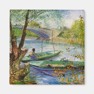 Imán Van Gogh pescando en primavera, Pont de Clichy