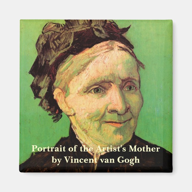 Imán Van Gogh; retrato de la madre del artista, arte vi (Frente)