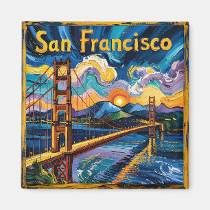 Imán Van Gogh San Francisco Golden Gate Bridge Travel