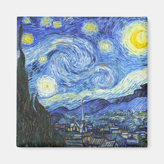 Imán VAN GOGH Starry Night (Frente)