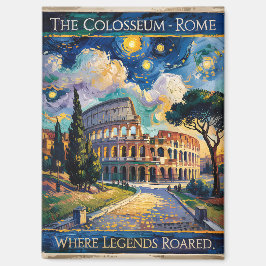 Imán Van Gogh Starry Night Roma Colosseum Travel