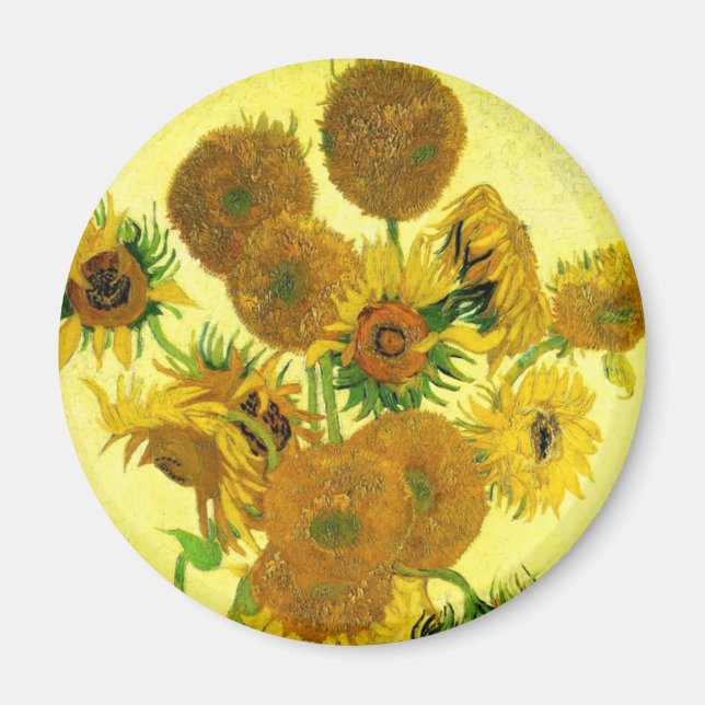 Imán Van Gogh Sunflowers Magnet (Frente)