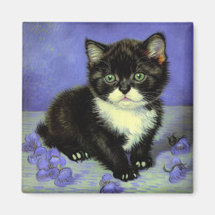 Imán Van Gogh Tuxedo Kitten