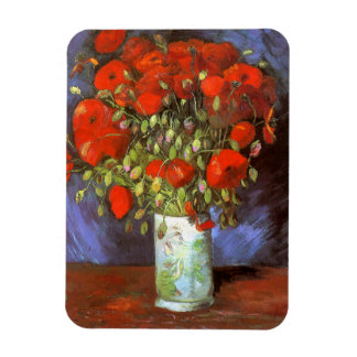 Imán Van Gogh: Vase con los pipetas rojos