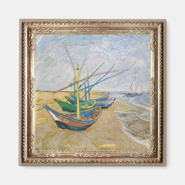 Imán Van Gough Pescador Barcos Masterpiece Magnet