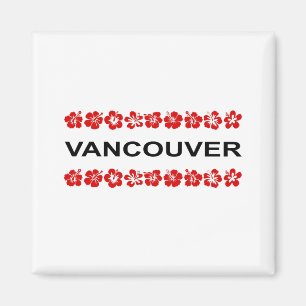 Imán Vancouver Aloha Bandas de color claro