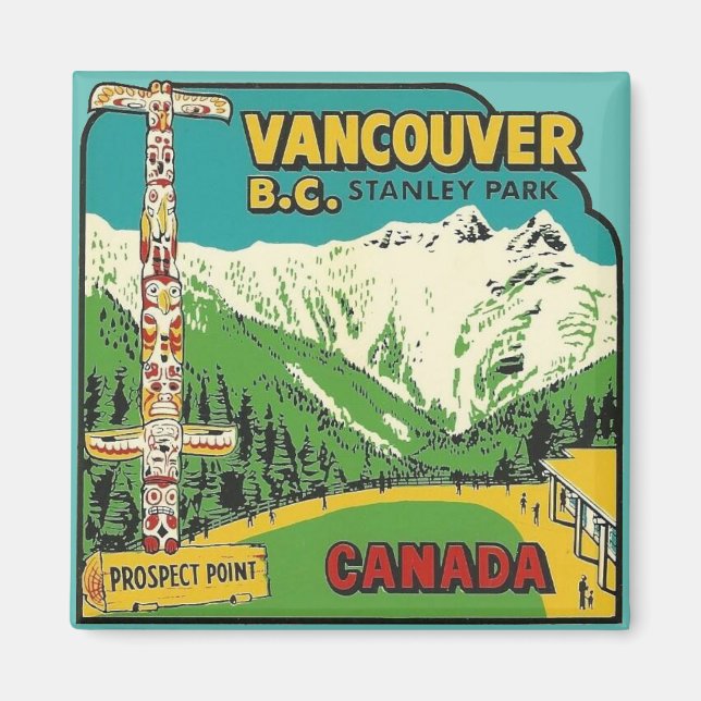 Imán Vancouver B.C. Magnet (Frente)