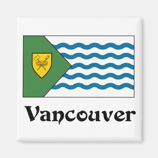 Imán Vancouver, bandera de Columbia Británica (Frente)