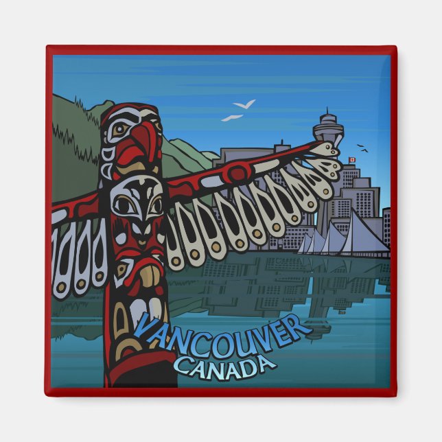 Imán Vancouver BC Souvenir Magnets Vancouver Gifts (Frente)