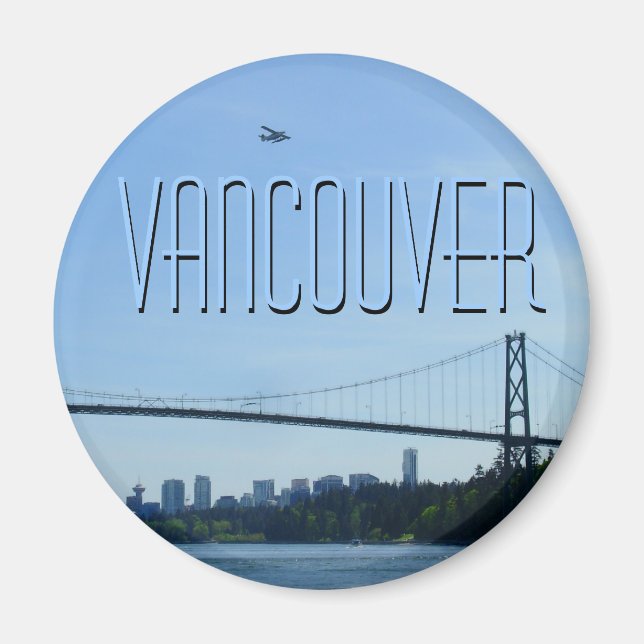 Imán Vancouver BC Souvenir Magnets Vancouver Gifts (Frente)