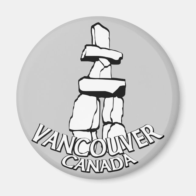 Imán Vancouver Canada Fridge Magnets Souvenir Magnetts (Frente)