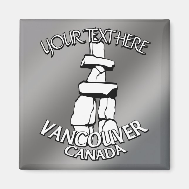 Imán Vancouver Canada Fridge Magnets Souvenir Magnetts (Frente)