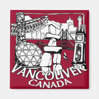 Imán Vancouver Canada Fridge Magnets Souvenir Magnetts
